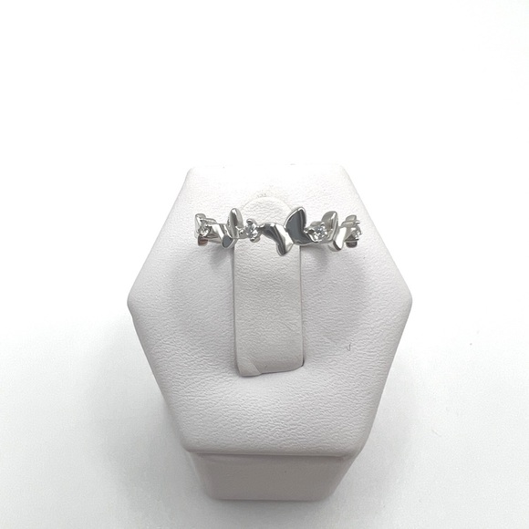 Sale $15 Firm! .925 Sterling Silver Butterfly Ring with Cz Accen… - Picture 7 of 17